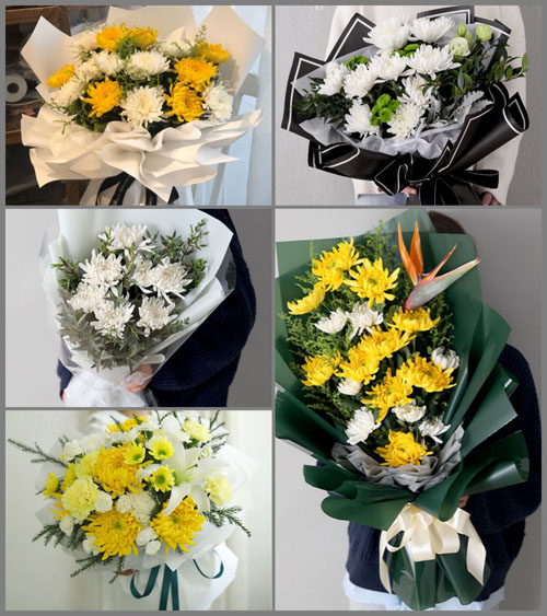 贵州毕节市威宁县东风镇竹林村白事花束代送